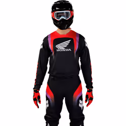 FOX 180 Honda 2023 Motocross Jersey, black-red, Size XL for Men - Additional view 2