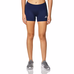 adidas Women's 4 Inch Shorts Team Navy Blue/White Medium