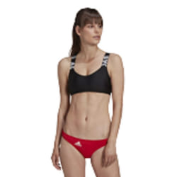 adidas womens Branded Bikini Top BlackWhite XSmall