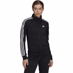 adidas Women's Essentials Warm-Up Slim 3-Stripes Track Top  Black  Med