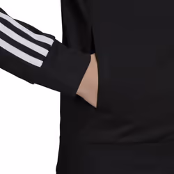adidas Women's Essentials Warm-Up Slim 3-Stripes Track Top  Black  Med