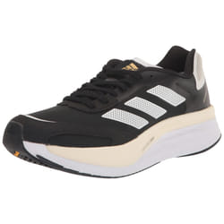 adidas Mens Adizero Boston 10 Sneaker  BlackWhiteGold Metallic