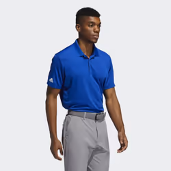 adidas Men's Performance Primegreen Polo Shirt  Royal Blue  Large