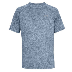 Under Armour Tech 2.0 Mens Short Sleeve Training Fitness T-Shirt Navy Heather - Blue, L