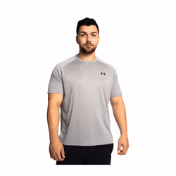 UNDER ARMOUR TECH 2.0 T SHIRT LIGHT HEATHER - L