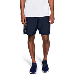 Under Armour 2021 Mens Woven Graphic Lightweight Breathable Wicking Shorts - M, Academy/Steel