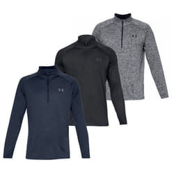 Under Armour Tech 2.0 1/2 Zip Mens Long Sleeve Training Shirt - Navy Blue, L