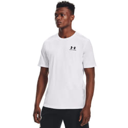 Under Armour Men's UA Sportstyle Left Chest Short Sleeve Shirt 3XLT White