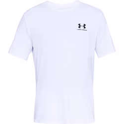 Under Armour Men's UA Sportstyle Left Chest Short Sleeve Shirt 3XLT White