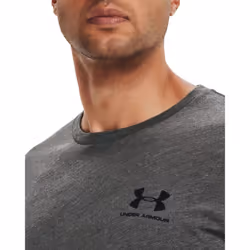 Under Armour Men's UA Sportstyle Left Chest Short Sleeve Shirt XLT Gray