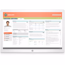 HP Healthcare Edition HC241, 61 cm (24"), 1920 x 1200 pixels, WUXGA, LED, 14 ms, White