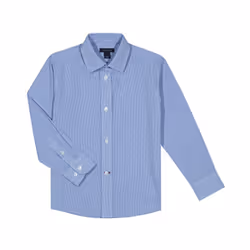 Tommy Hilfiger Boys' Long Sleeve Dress Shirt  Collared Button-down Wit