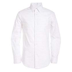 Calvin Klein Boys' Long Sleeve Patterned Dress Shirt  Button-down Styl