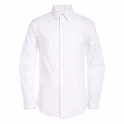 Calvin Klein Boys' Long Sleeve Patterned Dress Shirt  Button-down Styl