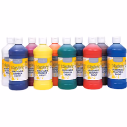 Washable Tempera Paint Set (10 Bright Colors) Craft and Learning Activities for Kids (1)