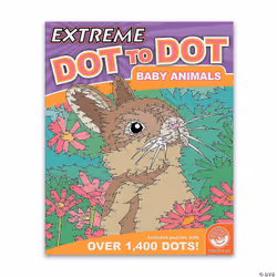 MindWare Extreme Dot to Dot: Baby Animals, Girl, Coloring book/album