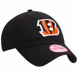 New Era Women's NFL Core Classic 9TWENTY Adjustable Hat Cap One Size Fits All (Cincinnati Bengals Black)