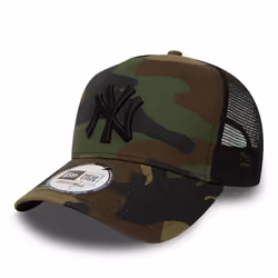 New Era New York Yankees Clean A Frame Trucker Cap - Black