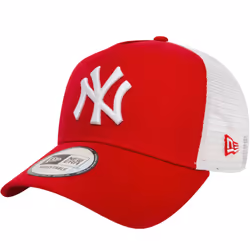 New Era 9FORTY New York NY Yankees MLB Adjustable Trucker Baseball Cap Hat Red