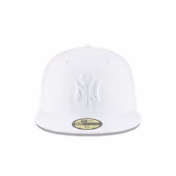New Era New York Yankees White Primary Logo Basic 59FIFTY Fitted Cap White 7 1/4