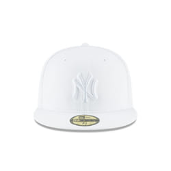 New Era New York Yankees White Primary Logo Basic 59FIFTY Fitted Cap White 7 1/4