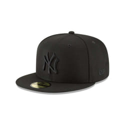 New Era 59Fifty Hat MLB Basic New York Yankees Black/Black Fitted Baseball Cap (7 1/2)