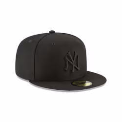 New Era 59Fifty Hat MLB Basic New York Yankees Black/Black Fitted Baseball Cap (7 5/8)