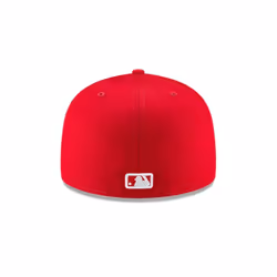 New Era 59Fifty MLB Basic Los Angeles Dodgers Scarlet Red Fitted Headwear Cap (7 5/8-60.6cm)