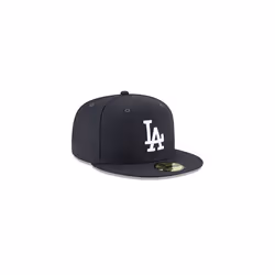 New Era 59Fifty MLB Basic Los Angeles Dodgers Navy Blue Fitted Headwear Cap (6 7/8)