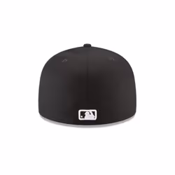 New Era 59Fifty Hat MLB Basic Los Angeles Dodgers LA Black/White Fitted Baseball Cap (7 1/8)