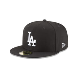 New Era 59Fifty Hat MLB Basic Los Angeles Dodgers LA Black/White Fitted Baseball Cap (7 7/8)