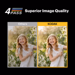 KODAK Mini Shot 4 ERA 4PASS 2-in-1 Instant Camera and Photo Printer (4x4) (Yellow  Camera + 10 Sheets)