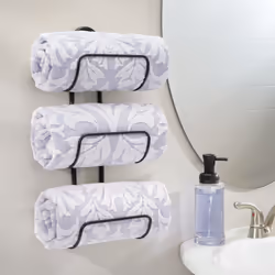 mDESIGN 01112MDBST towel holder/ring Wall-mounted Chrome