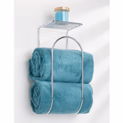 mDESIGN 05158MDBST towel holder/ring Wall-mounted Chrome