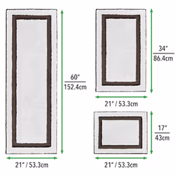 mDESIGN 06265MDBST bath rug/mat