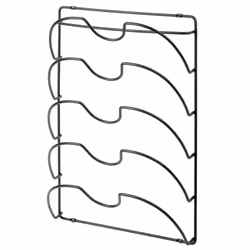 mDESIGN 06398MDK, Steel, Black, Monochromatic