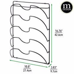mDESIGN 06398MDK hanging storage organizer Steel Black