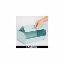 Kitchen Bread Bin â Metal Kitchen Storage Container for Bread Loaves â Bread Box with Hinged Lid â Mint Green