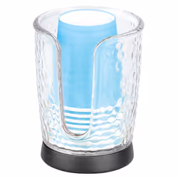 mDesign Plastic/Steel Compact Small Disposable Paper Cup Dispenser Storage Holder for Rinsing Cups on Bathroom Vanity Counter ...