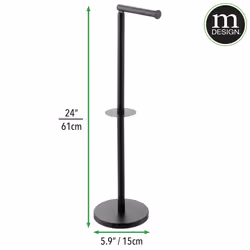 mDESIGN 13005MDBST toilet roll holder Floorstanding Black