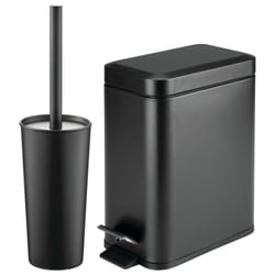 mDESIGN 16422MDBST trash can Plastic Black