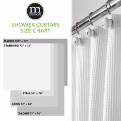 mDESIGN 18635MDSC shower curtain Polyester Mint colour