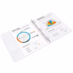 Amazon Basics 3 Ring Binder with 1 Inch D-Ring and Clear Overlay  White  Pack of 4