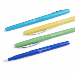 Amazon Basics Felt Tip Marker Pens  12-Pack  Assorted Colors