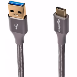AmazonBasics UTC-C-A-3.1-GEN 1-10FT-GRY USB cable USB 3.2 Gen 1 (3.1 Gen 1) 3 m USB C USB A Grey