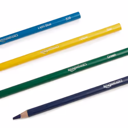 Amazon Basics - Premium Colored Pencils  Soft Core  24 Count (Pack of 1)  Multicolor