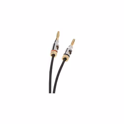 16AWG Speaker Cable with GoldPlated Banana Tips 4mm CL2 999 Oxygen Free 6Foot