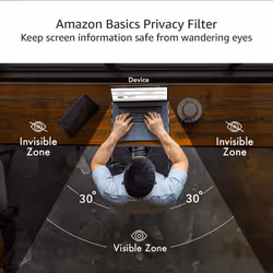 Amazon Basics Privacy Screen Filter - 24 Inch 16:9 Widescreen Monitor  Anti Glare & Blue Light Filter (24 inch (16:9)  20.94"" x 11.79"")