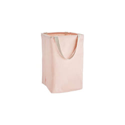 Fabric Storage Bin Tall Cube Dusty Pink