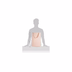Fabric Storage Bin Tall Cube Dusty Pink